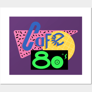 Back to the Future Cafe 80s Shirt - Most Accurate Clean Vector Art!! Posters and Art